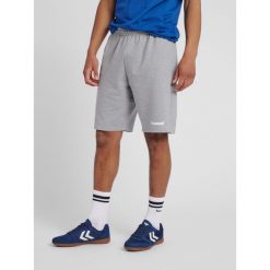 Spodenki sportowe męskie Hummel Go Cotton Bermuda Shorts. Szare krótkie spodenki sportowe Hummel, m, bez wzorów, z bawełny. Za 55.00 zł.