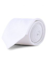 Mc Earl Krawat Mężczyźni biały, ONE SIZE. Białe krawaty i muchy Mc Earl, bez wzorów, z mikrofibry. Za 99.95 zł.
