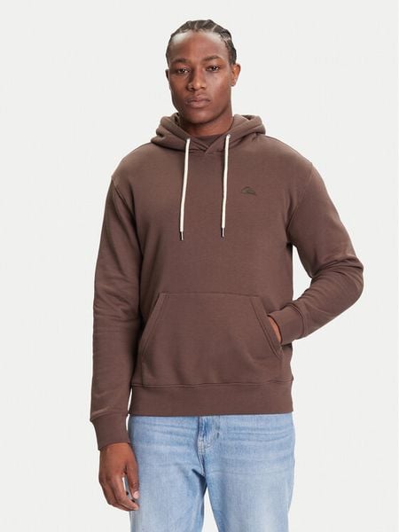 Quiksilver Bluza Salt Water Hoodie EQYFT05159 Brązowy Regular Fit. Brązowe bluzy Quiksilver, m, bez wzorów, z bawełny, bez kaptura. Za 169.99 zł.