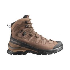 Obuwie Wędrówki z plecakiem Mężczyzna QUEST 5 GORE TEX. Brązowe buty turystyczne Salomon, bez wzorów, z gore-texu, przed kolano, bez zapięcia, do biegania, gore-tex. Za 949.00 zł.