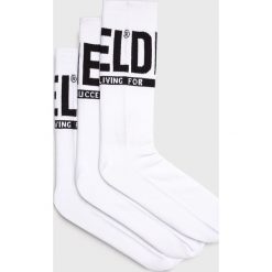 Diesel - Skarpety (3-pack). Białe skarpety Diesel, bez wzorów, z bawełny. Za 89.90 zł.