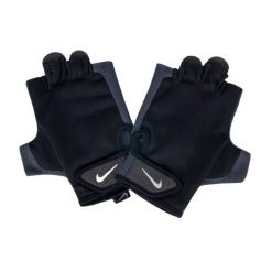 Rękawiczki męskie NIKE ESSENTIAL FITNESS GLOVES. Czarne rękawiczki Nike, bez wzorów. Za 119.99 zł.
