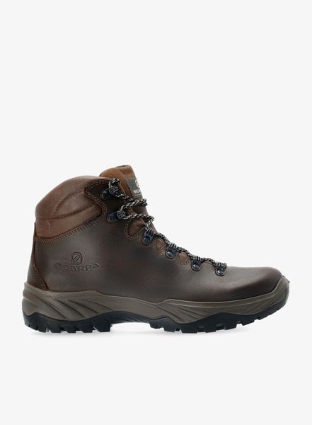 Buty turystyczne męskie Scarpa Terra GTX. Brązowe buty turystyczne Scarpa, bez wzorów, z gore-texu, bez zapięcia, trekkingowe, gore-tex. Za 832.69 zł.