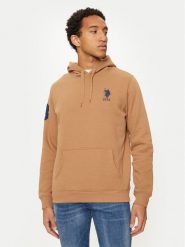 U.S. Polo Assn. Bluza MUP0683 Brązowy Regular Fit. Brązowe bluzy U.S. Polo Assn., m, bez wzorów, z bawełny, bez kaptura. Za 149.99 zł.