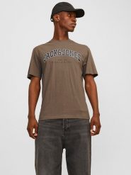 Jack & Jones Koszulka "Caleb" w kolorze brązowym rozmiar: XL. Brązowe bezrękawniki Jack & Jones, xl, bez wzorów, z bawełny, bez kołnierzyka, bez ramiączek. Za 41.98 zł.