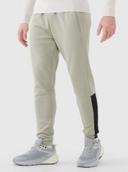 4F Spodnie sportowe w kolorze beżowym rozmiar: XL. Brązowe spodnie treningowe długie 4F, xl, bez wzorów, z materiału. Za 74.46 zł.