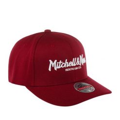 Czapka typu snapback Mitchell & Ness. Brązowe czapki z daszkiem Mitchell & Ness, bez wzorów. Za 181.00 zł.
