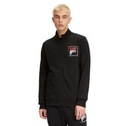 Bluza męska FILA Luton Track. Czarne bluzy Fila, m, bez wzorów, bez kaptura. Za 189.99 zł.