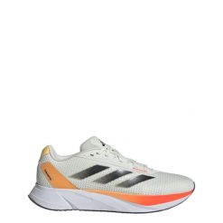 Buty Duramo SL. Białe buty do biegania Adidas, bez wzorów, z materiału, bez zapięcia, do biegania. Za 239.00 zł.