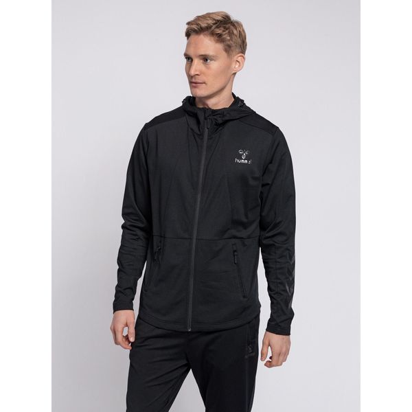 Kurtka Hummel zip Aston. Czarne kurtki Hummel, m, bez wzorów, bez kaptura. W wyprzedaży za 226.25 zł.