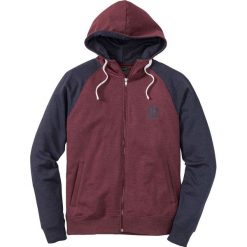 Bluza rozpinana Slim Fit bonprix bordowo-ciemnoniebieski melanż. Bluzy bonprix. Za 79.99 zł.
