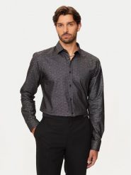 Hugo Koszula Elisha02 50524846 Czarny Extra Slim Fit. Czarne koszule Hugo, m, bez wzorów, z bawełny, bez kołnierzyka, bez ramiączek. Za 409.99 zł.