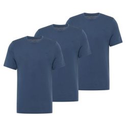 3-Pak T-Shirt Mustang Style Alex Niebieski. Niebieskie t-shirty Mustang, uniwersalny, bez wzorów, bez kołnierzyka, bez ramiączek. Za 149.99 zł.