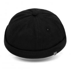 Letnia Czapka - Leonka (Dokerka) - Pako Jeans - Czarna. Czarne czapki zimowe Pako Jeans, bez wzorów, z bawełny. Za 49.99 zł.