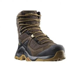 Buty trekkingowe męskie Salomon quest element gore-tex. Zielone buty trekkingowe Salomon, bez wzorów, z gore-texu, za kostkę, bez zapięcia, trekkingowe, gore-tex. Za 795.00 zł.