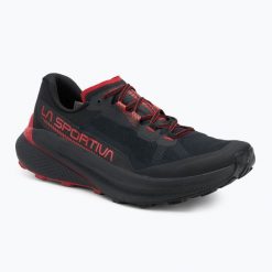 Buty do biegania męskie La Sportiva Prodigio. Czarne buty do biegania La Sportiva, bez wzorów, bez zapięcia, do biegania. Za 669.99 zł.