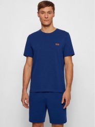 Boss Koszulka piżamowa Mix&Match 50381904 Niebieski Regular Fit. Niebieskie piżamy Boss, m, bez wzorów, z bawełny, bez ramiączek. Za 239.99 zł.