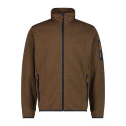 Bluza zippowana z technicznej siateczki CMP. Niebieskie bluzy z kapturem CMP, bez wzorów, z materiału, z kapturem. Za 256.85 zł.