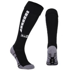 Getry piłkarskie KEEZA PRO. Niebieskie legginsy długie sportowe KEEZA, bez wzorów, do piłki nożnej. Za 26.00 zł.