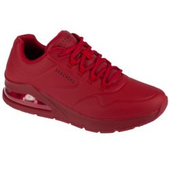 Buty sportowe Sneakersy męskie, Uno 2. Czerwone buty sportowe casual Skechers, bez wzorów, bez zapięcia. Za 349.99 zł.