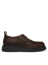 Calvin Klein Półbuty Combat Apron Laceup Tu Lth HM0HM02245 Brązowy ciemny. Brązowe eleganckie półbuty CALVIN KLEIN, bez wzorów, ze skóry, bez obcasa, bez zapięcia. Za 649.99 zł.