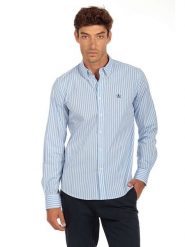 The Time of Bocha Koszula w kolorze błękitno-białym rozmiar: XXL. Białe koszule The Time of Bocha, xxl, bez wzorów, z bawełny, bez kołnierzyka, bez ramiączek. Za 122.38 zł.