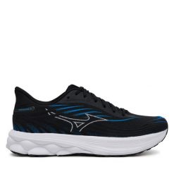 Buty do biegania Mizuno. Niebieskie buty do biegania Mizuno, bez wzorów, bez zapięcia, do biegania. Za 489.99 zł.