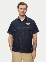 Wrangler Koszula dżinsowa - Regular fit - w kolorze granatowym rozmiar: M. Niebieskie koszule Wrangler, m, bez wzorów, z bawełny, bez kołnierzyka, bez ramiączek. Za 121.99 zł.