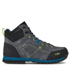 Trekkingi CMP. Szare botki sznurowane CMP, bez wzorów, bez obcasa, bez zapięcia. Za 379.99 zł.