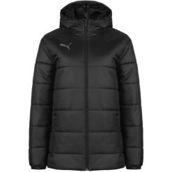Męska Ocieplana Kurtka TeamLIGA. Czarne kurtki Puma, m, bez wzorów, z puchu, bez kaptura. Za 601.99 zł.