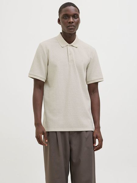Jack & Jones Koszulka polo "Austin" w kolorze kremowym rozmiar: S. Brązowe koszulki polo Jack & Jones, s, bez wzorów, bez kołnierzyka, bez ramiączek. Za 56.93 zł.