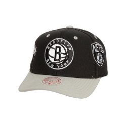 Czapka z daszkiem Mitchell & Ness Overbite Pro Brooklyn Nets. Czarne czapki z daszkiem Mitchell & Ness, bez wzorów. Za 221.00 zł.