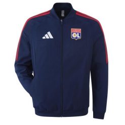 Kurtka prezentacyjna OL 2026/27. Niebieskie kurtki Adidas, l, bez wzorów, z materiału, bez kaptura. Za 359.50 zł.