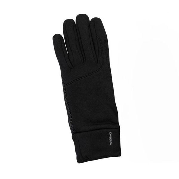 Rękawiczki Powtarzalny Nadruk. Czarne rękawiczki Quiksilver, bez wzorów, z materiału. Za 186.99 zł.