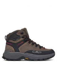 CMP Trekkingi Tytanus Mid Wp 3Q17657 Beżowy ciemny. Brązowe botki sznurowane CMP, bez wzorów, z nubiku, bez obcasa, bez zapięcia. Za 789.99 zł.