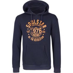 Bluza w kolorze granatowym. Bluzy z kapturem marki Homebase, Tuffskull & Soulstar, m, z nadrukiem, prążkowane, z kapturem. W wyprzedaży za 127.95 zł.