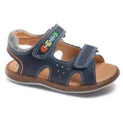 Sandały Pablosky Model 028125p Kolor Niebieski. Niebieskie sandały PABLOSKY, ze skóry, bez zapięcia. Za 229.80 zł.