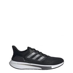 Buty do biegania adidas EQ21 Run. Czarne buty do biegania Adidas, bez wzorów, bez zapięcia, do biegania. W wyprzedaży za 212.35 zł.
