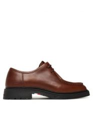 Tommy Hilfiger Półbuty Comfort Lwt Moc Toe FM0FM05588 Brązowy. Brązowe eleganckie półbuty Tommy Hilfiger, bez wzorów, ze skóry, bez obcasa, bez zapięcia. Za 469.99 zł.