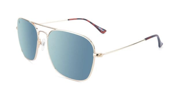 Okulary przeciwsłoneczne dla dorosłych - kategoria 3 z polaryzacją - Gold / Sky. Brązowe okulary przeciwsłoneczne KNOCKAROUND. Za 187.00 zł.
