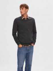 Selected Homme Sweter 16090147 Szary Regular Fit. Szare swetry rozpinane Selected Homme, m, bez wzorów, z bawełny, bez kołnierzyka, bez ramiączek. Za 229.99 zł.