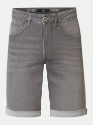 Petrol Industries Szorty jeansowe M-1040-SHO001 Szary Slim Fit. Szare szorty Petrol Industries, m, bez wzorów, z bawełny. Za 109.99 zł.