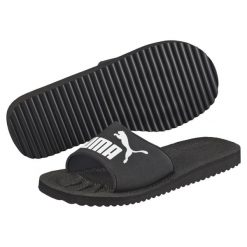 Klapki Puma Purecat unisex. Białe klapki Puma, z materiału. Za 172.00 zł.
