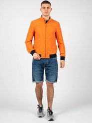 Kurtka turystyczna męska Vincit Bomber. Brązowe kurtki Geox, m, bez wzorów, z bawełny, bez kaptura. Za 397.00 zł.