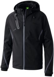 Kurtka Erima softshell fonction. Czarne kurtki Erima, m, bez wzorów, z poliesteru, bez kaptura. Za 417.50 zł.
