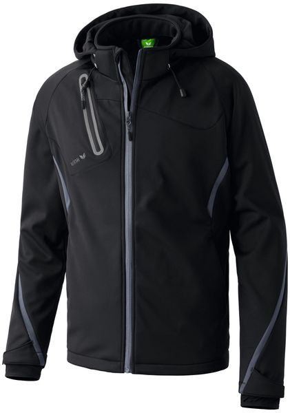 Kurtka Erima softshell fonction. Czarne kurtki Erima, m, bez wzorów, z poliesteru, bez kaptura. Za 417.50 zł.