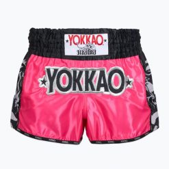 Spodenki treningowe meskie YOKKAO Original Muay Thai. Czerwone krótkie spodenki sportowe YOKKAO, m, bez wzorów, z materiału. Za 289.99 zł.