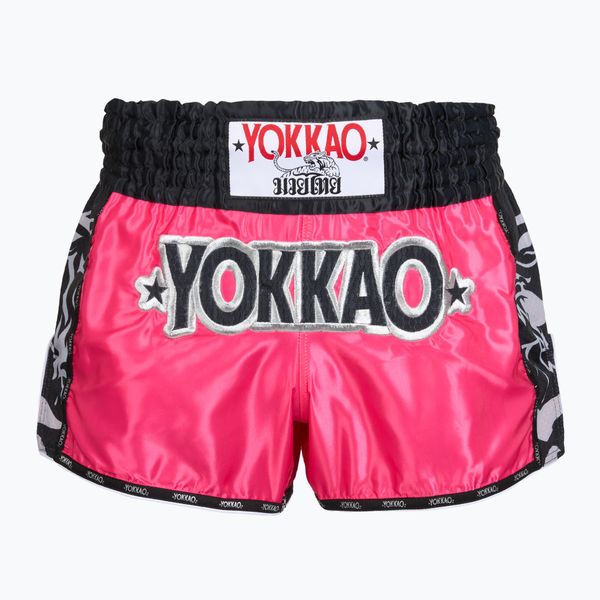 Spodenki treningowe meskie YOKKAO Original Muay Thai. Czerwone krótkie spodenki sportowe YOKKAO, m, bez wzorów, z materiału. Za 289.99 zł.