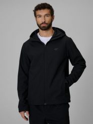 4F Kurtka softshell membrana 5000 męska - czarna 3XL. Czarne kurtki 4F, m, bez wzorów, z materiału, bez kaptura. Za 299.99 zł.