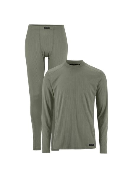 Craft Baselayer Set 2 M – Komplet termoaktywny z recyklingowanego poliestru –. Zielone bielizna termoaktywna Craft, m, bez wzorów, z materiału, bez ramiączek. Za 300.00 zł.